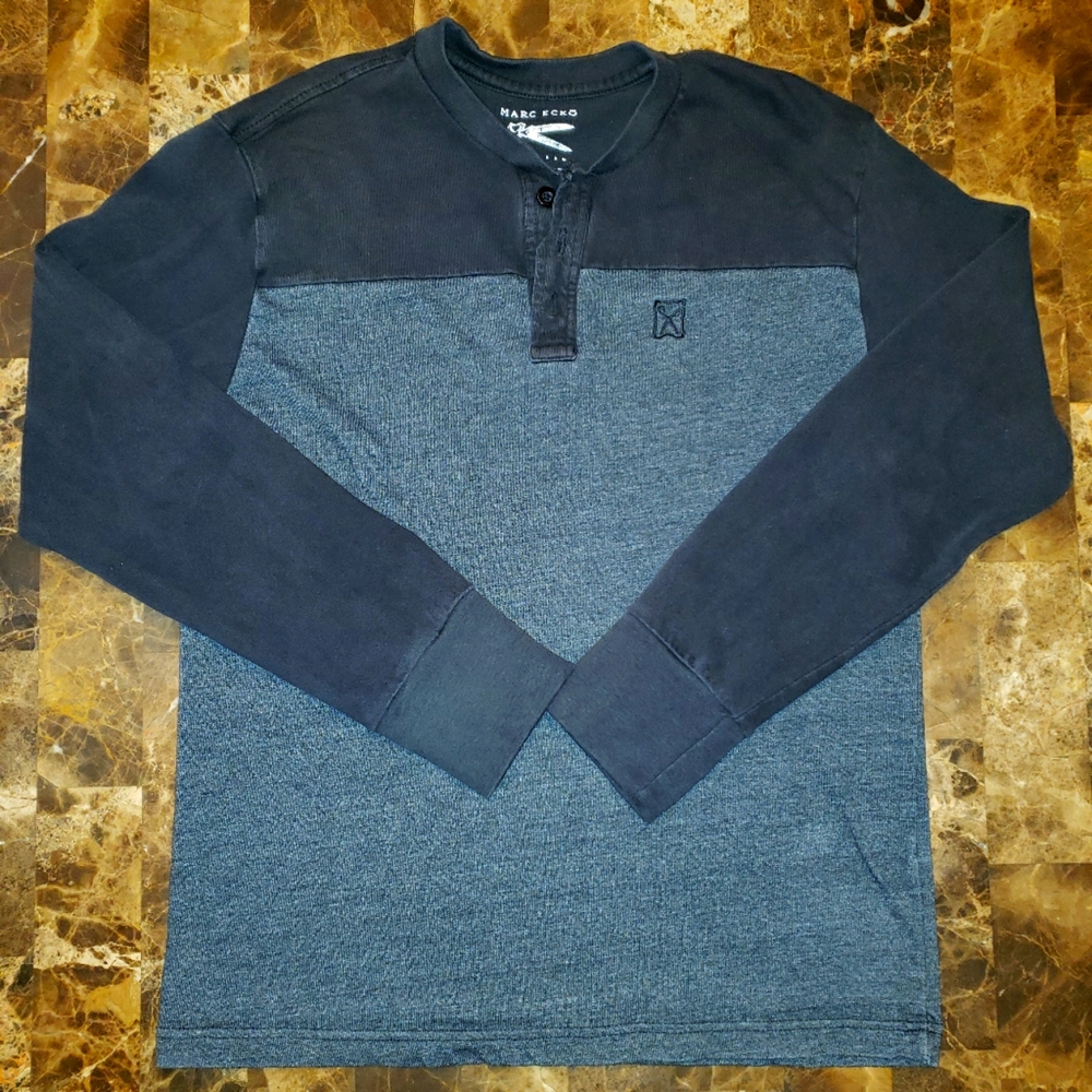 Marc Ecko Cut & Sew- long sleeve (2 tone) shirt - Picture 1 of 4